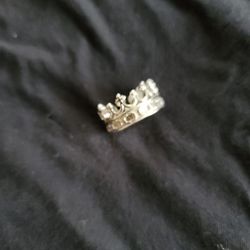 Stainless Steel Crown Ring 
