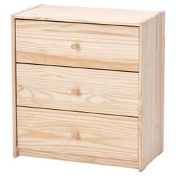 Set of 2 - IKEA RAST 3-Drawer Chests