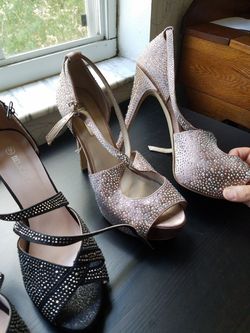 2 pairs lot high heels size 9
