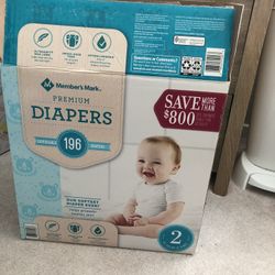 Members Mark Premium Diapers Open Box