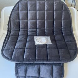Black Velour Car Seat Pads