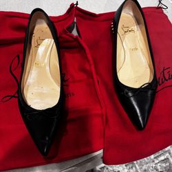 Christian Louboutin Christian Louboutin Hall Flat Black Leather 