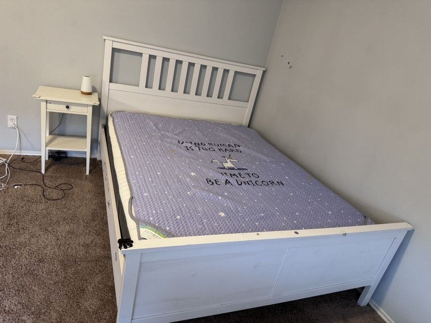 Queen Size Mattress + Frame, MOVING SALE!