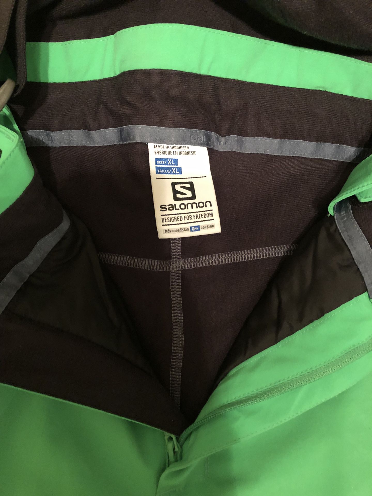 Salomon Ski Pant for Men in green- Like NEW