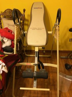 Iron man inversions with heat therpy