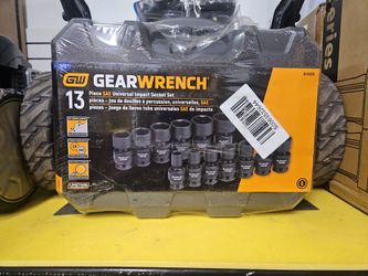 GEARWRENCH
1/2 in. Drive 6-Point SAE Standard Universal Impact Socket Set (13-Piece)