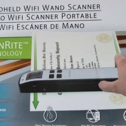 Pandigital S8X1102RD, Handheld WiFi Wand Scanner 8.5x14 RED.