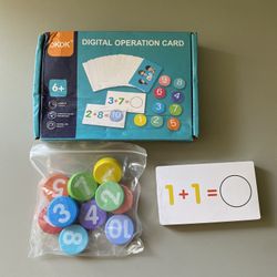 Digital Operation Card, Montessori Counting Toy, Brand New