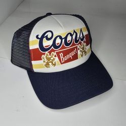 Coors Banquet Beer Trucker Hat Mesh Snapback Cap H3 Headwear Licensed NWT