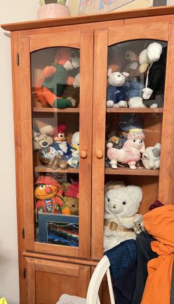 Corner Wooden Display Cabinet