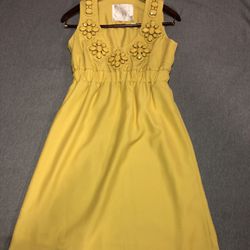 Karta Brand , Yellow Embellished shift dress