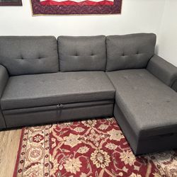 3 Seater Sleeper Sofa w/ Storage