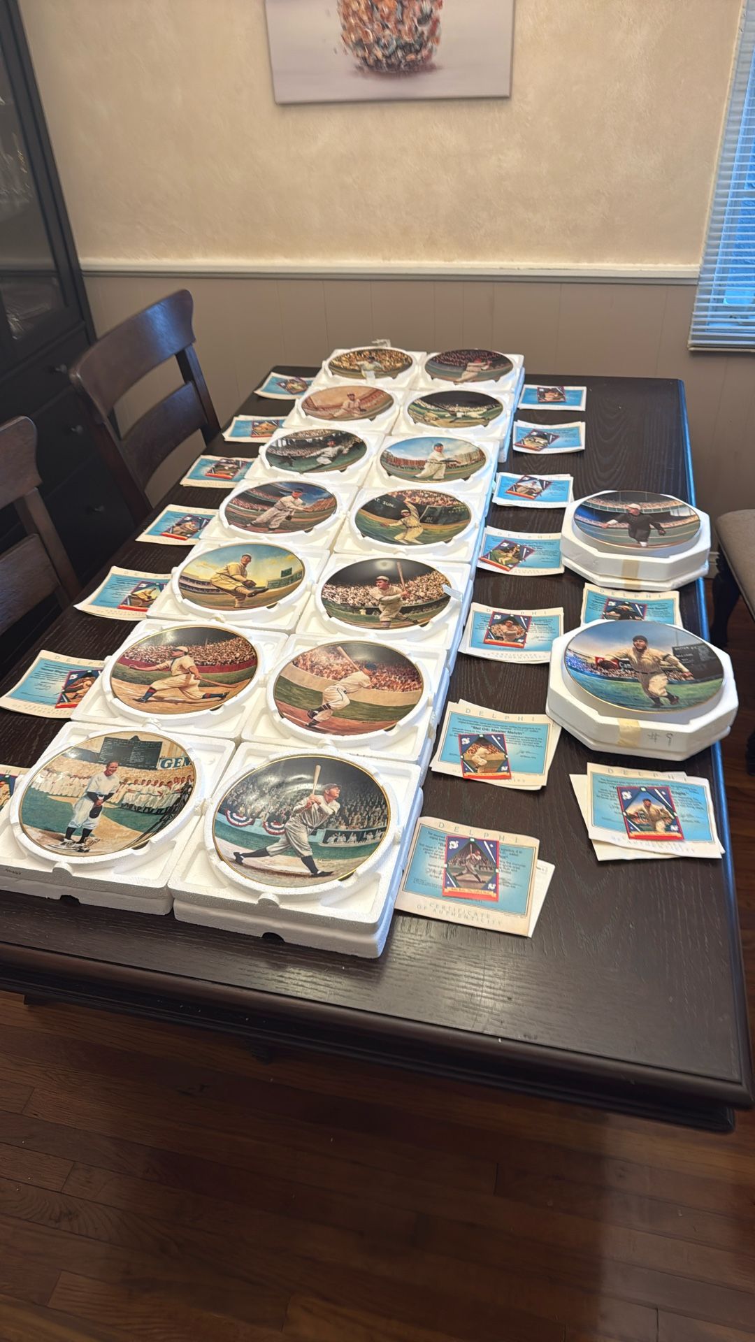 The Legends Of Baseball Plate Set