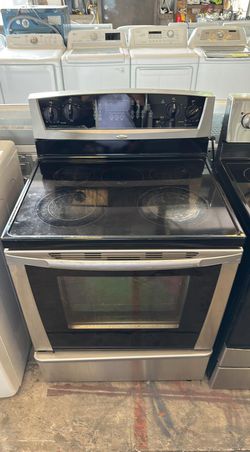 Whirlpool Glass Top Stove Stainless Steel With Self cleaning
