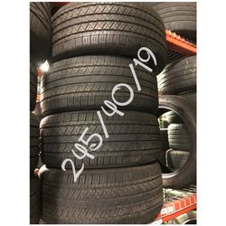 Used tires for sale 245/40/19 $260 all four free installation and balancing