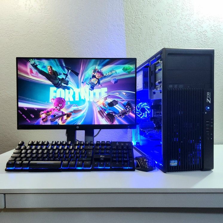 i5 "Blue Blast" FAST Gaming PC - GTX 970 4GB, 16GB, SSD, 1.25TB HDD, DVD, Keybd, Mouse!