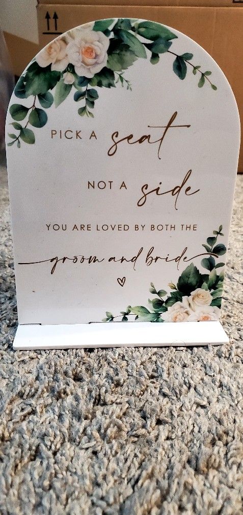 Wedding Seating Sign