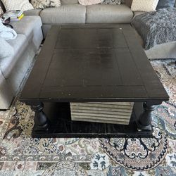 Black Wood Coffee Table