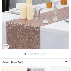Rose Gold Table Runners 