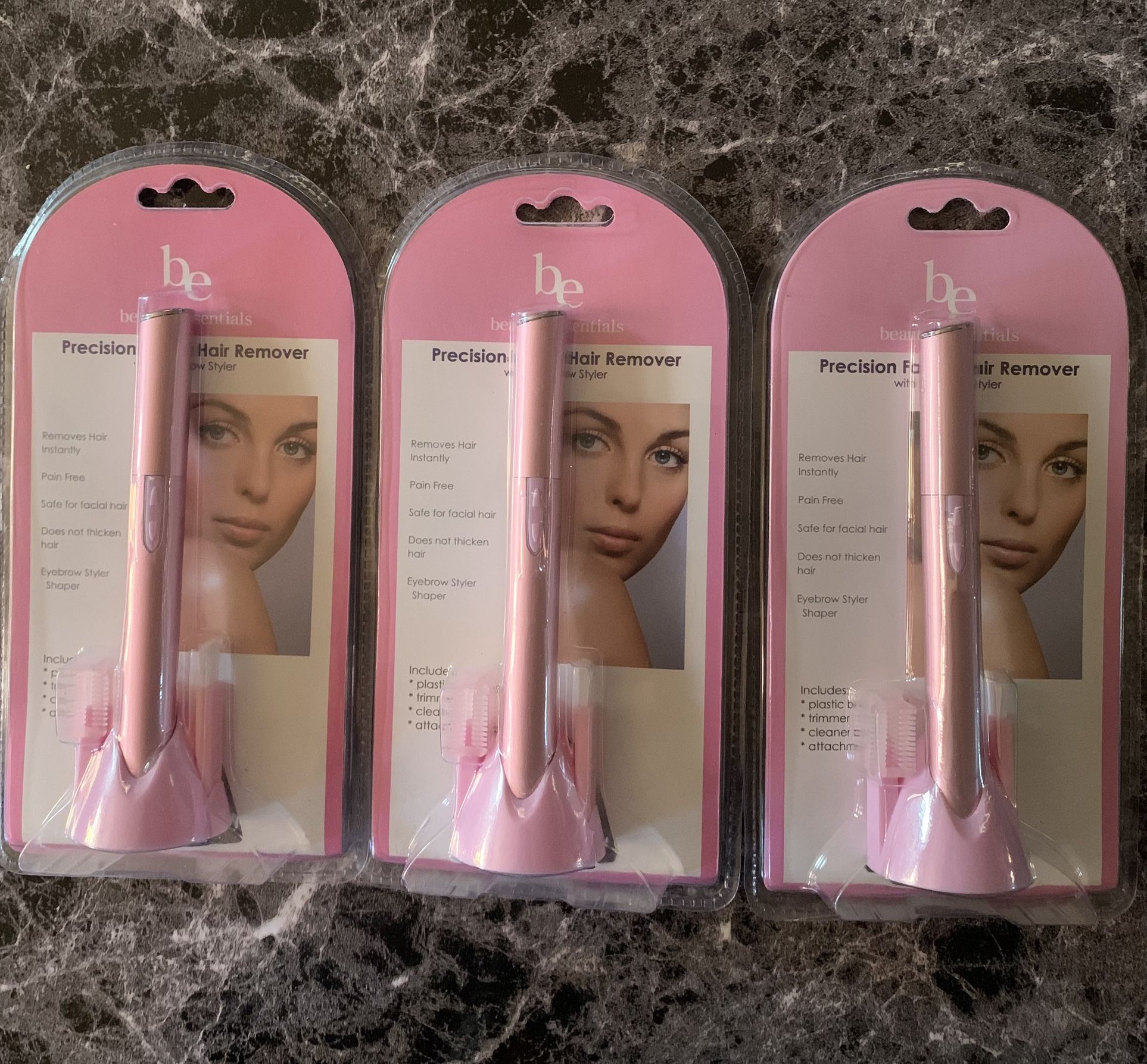 🎁NEW SET OF 3 FACIAL HAIR REMOVER WITH EYEBROW STYLER