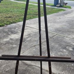 Set of 2 Wooden Stained Easels  Thumbnail