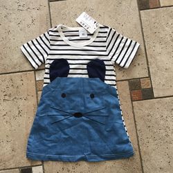 NWT cute mouse top dress size 2T
