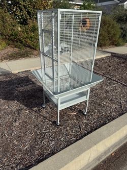 Large Bird or Small Animal Cage on Wheels in great condition