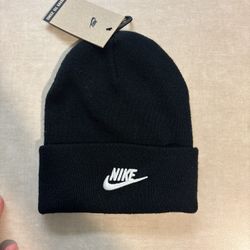 Brand new black nike beanie 