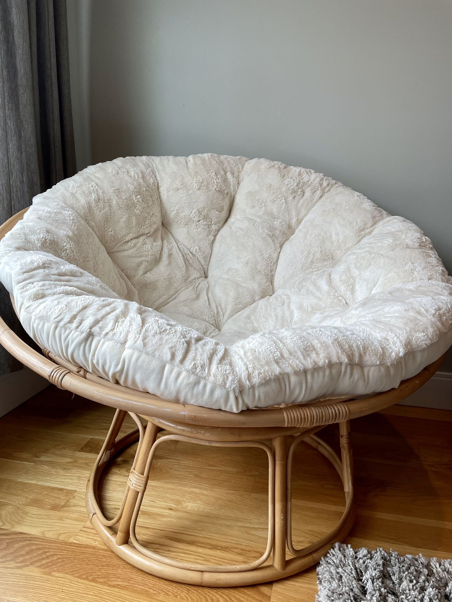 Facebook Pier Papasan Chair Cushion Pier Papasan Chair, White