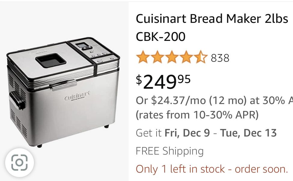 Cuisinart Bread Maker