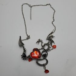 Dragon Heart Fantasy Necklace 