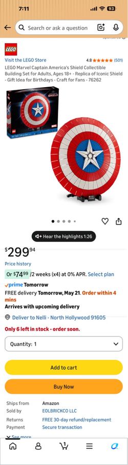LEGO Marvel Captain America’s Shield