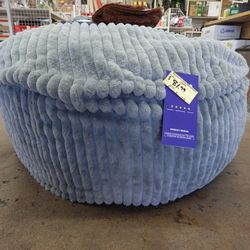 5ft Hobestluk Plush Bean Bag Chair – Grey