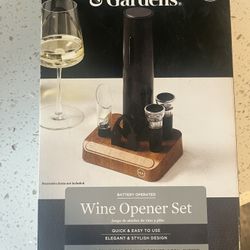 $8 Wine Bottle Opener Nib Cordless Plus Foil Cutter Pourer Vacuum Wine Stoppers Pedestal kitchen bar, RV Butler’s closet cocktails Automatic
