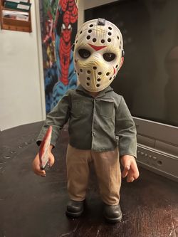 Friday the 13th talking doll Mezco Toyz Jason Voorhees Mega Scale