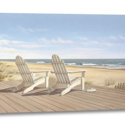 Point East by Daniel Pollera Canvas Art Beach Scene Print Gallery Wrapped New
