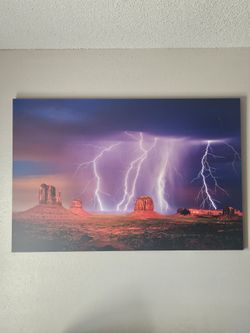Lightning Storm Canvas Prints
