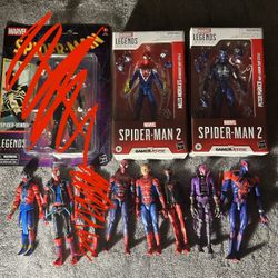 Marvel Legends Spider Man lot