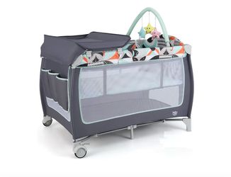 pack and play with detachable changing area