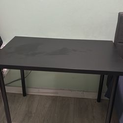 Black desk