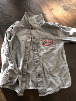 Harley Davidson kids button up