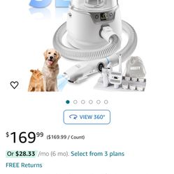 Pet grooming vacuum