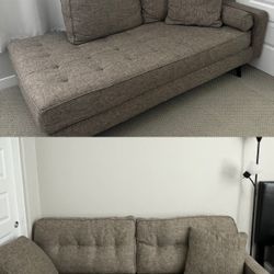 Mid-Century Couch And Chaise Set