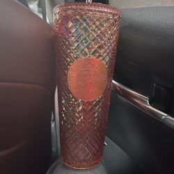 Starbucks Rose Gold Jeweled Cup