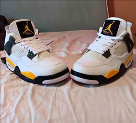 Air Jordan 4 Retro Sneakers White Yellow