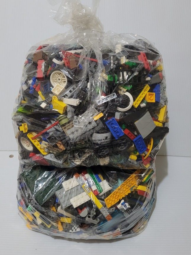LEGO 5 lbs Pounds Random Parts Pieces Building Plates Blocks Retired Bulk Lots