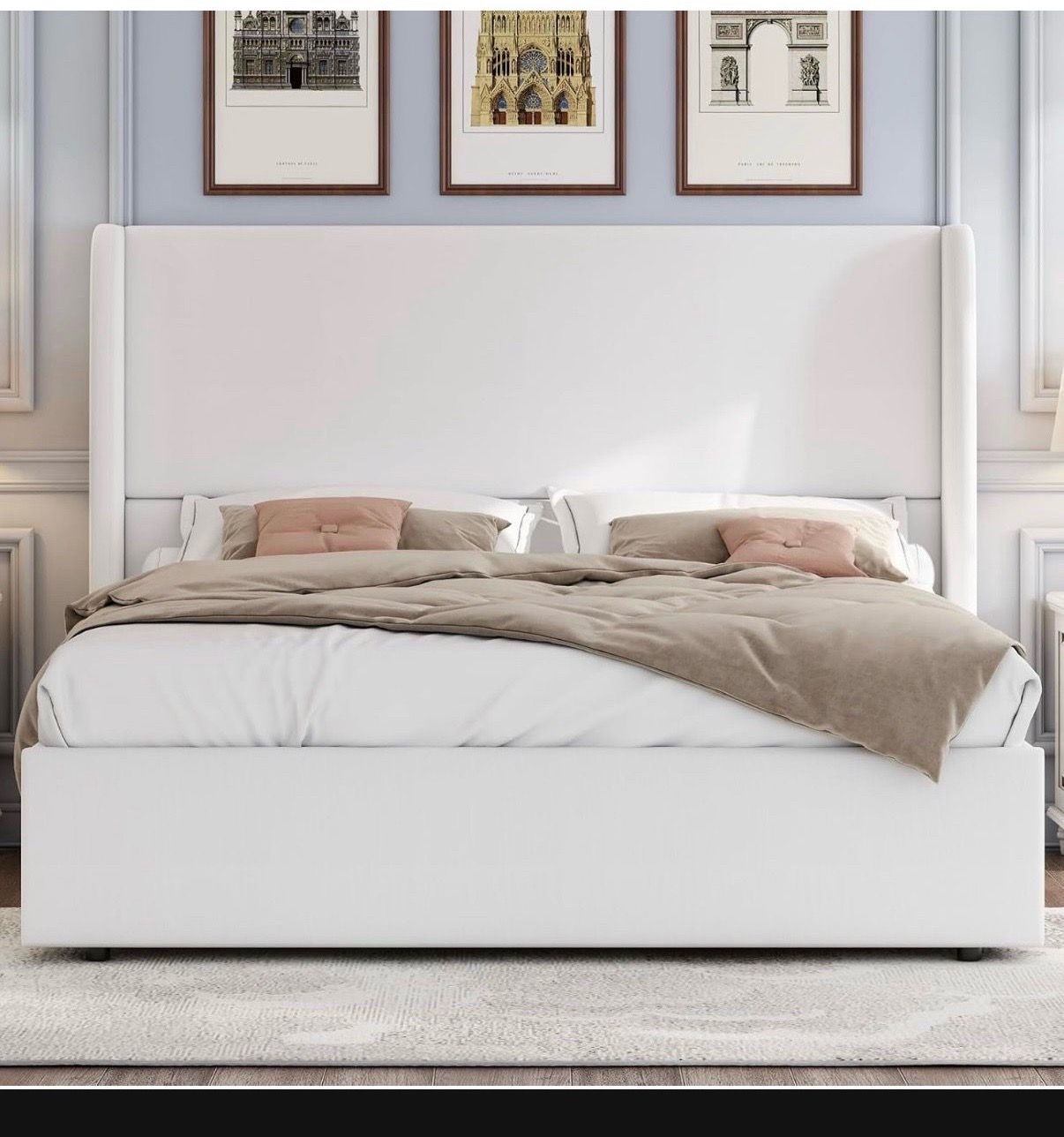 Queen size storage bed