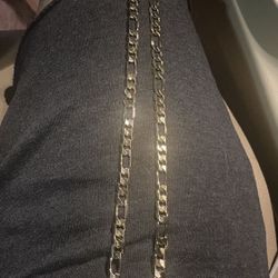 Stamped 14K Gold Figaro Link Chain