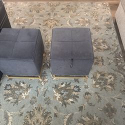 Storage Ottomans Set