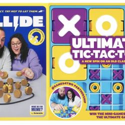 Ultimate Tic Tac Toe™ + Kollide by What Do You Meme?  2-Game Bundle for Kids, Families, and Game Nights, Ages 8+, Great Gift for The Holidays